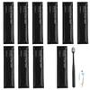 10Pcs Individually Wrapped Disposable Toothbrushes with Toothpaste,Ensure Clean and Hygienic,Soft Bristles Tooth Brushes for Dental Care, Travel Toothbrush for Home Hotel Travel (Black, One Size) view 1
