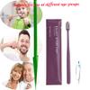 10Pcs Individually Wrapped Disposable Toothbrushes with Toothpaste,Ensure Clean and Hygienic,Soft Bristles Tooth Brushes for Dental Care, Travel Toothbrush for Home Hotel Travel (Black, One Size) view 4