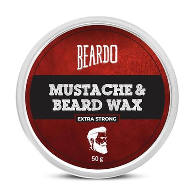 JEVR Beard and Mustache Wax, 50 gm | Beard Wax for Beard & Mustache Styling | Long Lasting Extra Strong Hold Wax for Men | Beard Hair Wax for Smooth, Shiny & Healthy Beard