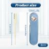 3 Pcs Nose Hair Trimmer for Men,360 Degree Rotating Manual Nose Hair Trimmer with Ear Spoon Nose Hair Trimmer for Women with Box,Unisex Portable Nose Hair Removal Tool view 2