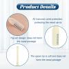 3 Pcs Nose Hair Trimmer for Men,360 Degree Rotating Manual Nose Hair Trimmer with Ear Spoon Nose Hair Trimmer for Women with Box,Unisex Portable Nose Hair Removal Tool view 3