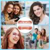 Flipped Warmth 2 Pair Teeth Veneers Fake Teeth Cosmetic Dentures Temporary Teeth Smile Teeth Prosthesis, False Teeth Clip in Veneers Teeth Comfort Dentures for Hiding Bad Teeth view 4