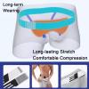Medically Hernia Underwear for Men Men's Hernial Briefs Designed to Support and Reduce Inguinal Effective Containment of Inguinal Hernia Includes 2 Hernia Pads,L,Grey view 4
