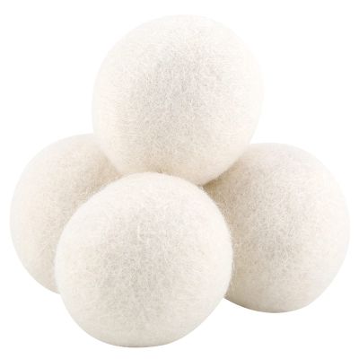 6 Pcs Wool Wool Fiber Reusable Fabric Softener Wool Balls Water Absorption Eliminates Static Laundry Replacement