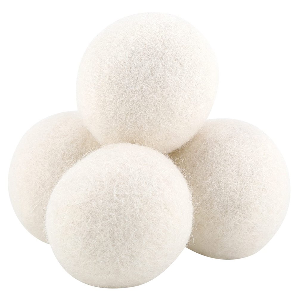 6 Pcs Wool Wool Fiber Reusable Fabric Softener Wool Balls Water Absorption Eliminates Static Laundry Replacement