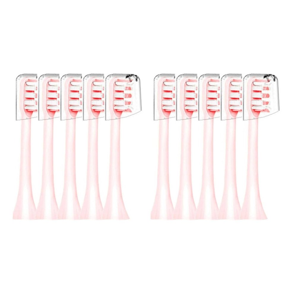 WENH 4/10/12 Pcs Replacement Brush Heads Suitable for X3 X1 X5 Electric Toothbrush Bristle Sealed Packed(10pink)