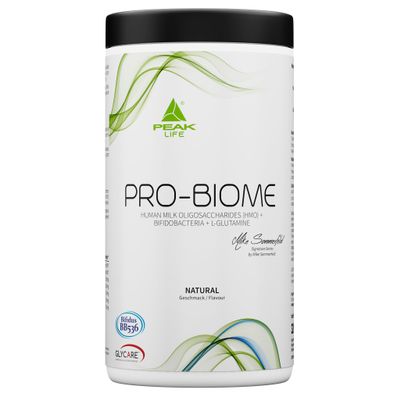 PEAK Pro-Biome - 324g Flavour Natural I 30 Servings I GLYCARE HMOs - Human Milk Oligosaccharides + Live Cultures - Bifidobacterium BB536 + B-3 I L-Glutamine I to Support Gut Health