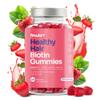 Healthy Hair Biotin Gummies for Hair Growth | Hair, Skin and Nail Gummies | Vegan Biotin Supplement for Women | High Strength Biotin Hair Vitamins | Made in The UK - 60 Gummies (Pack of 1) view 1