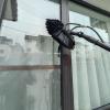5-12m Window Cleaning Pole with Telescopic Brush with Water On Pole, Extends To Clean Roofs, Clean Photovoltaic and Solar Panels, 5.4m#18ft,12M/39FT view 2