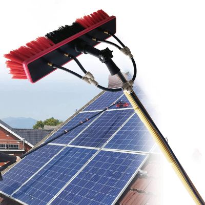 3.6-9M Window Cleaning Pole Water Fed Pole Kit Telescopic Brush Extendable Window Squeegee Washer Roof Cleaner Glass Outdoor Solar Panel (3.6m/12ft)