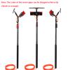 Window Cleaning Pole,Water Fed Pole Kit with Hose Spray & Squeegee,3.6-10.8m Water Fed Telescopic Brush,Solar Panel Cleaning Equipment for Cleaner Outdoor Window (10.8M) view 2