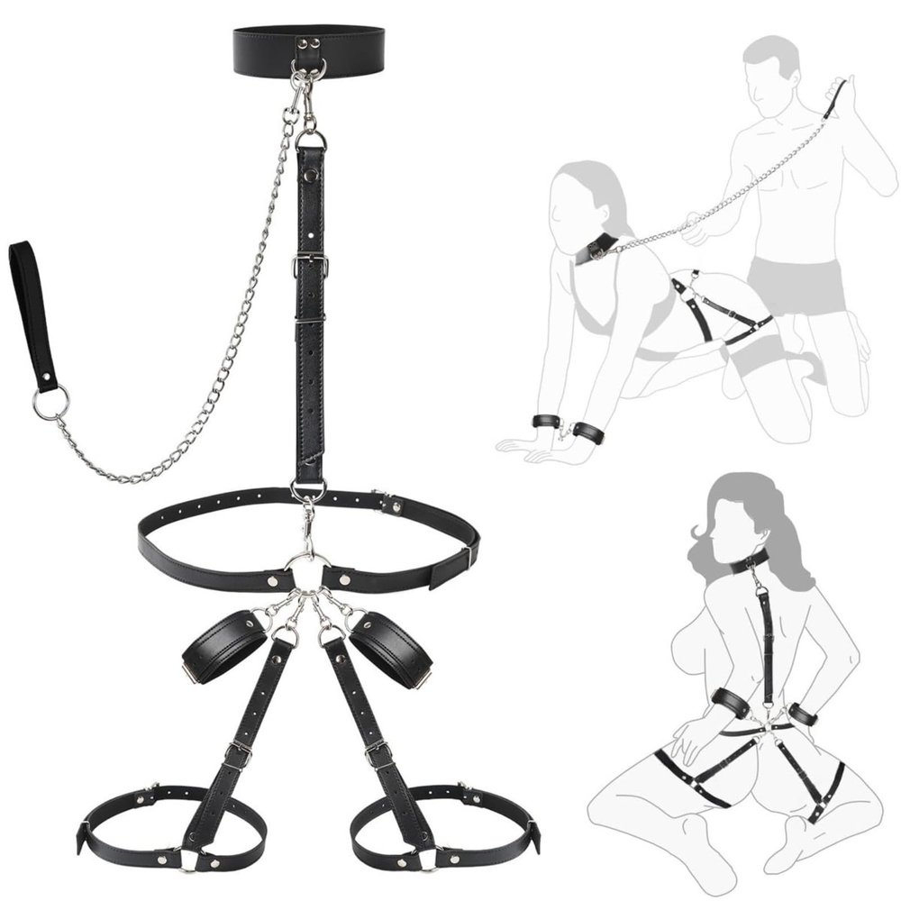 Black Detachable Traction Chain, Couple Alternative Sports Accessory