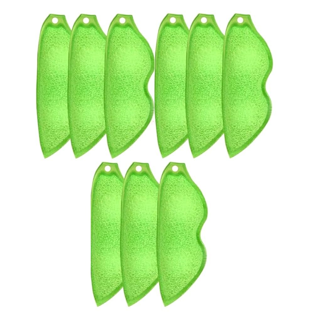 Komdndht Beans Bottle Cleaner, Bottle Cleaning Sponge, Beans-Shaped Bottle Cleaning Sponge, Reusable Bottle Cleaning Sponge Easy to Use Green