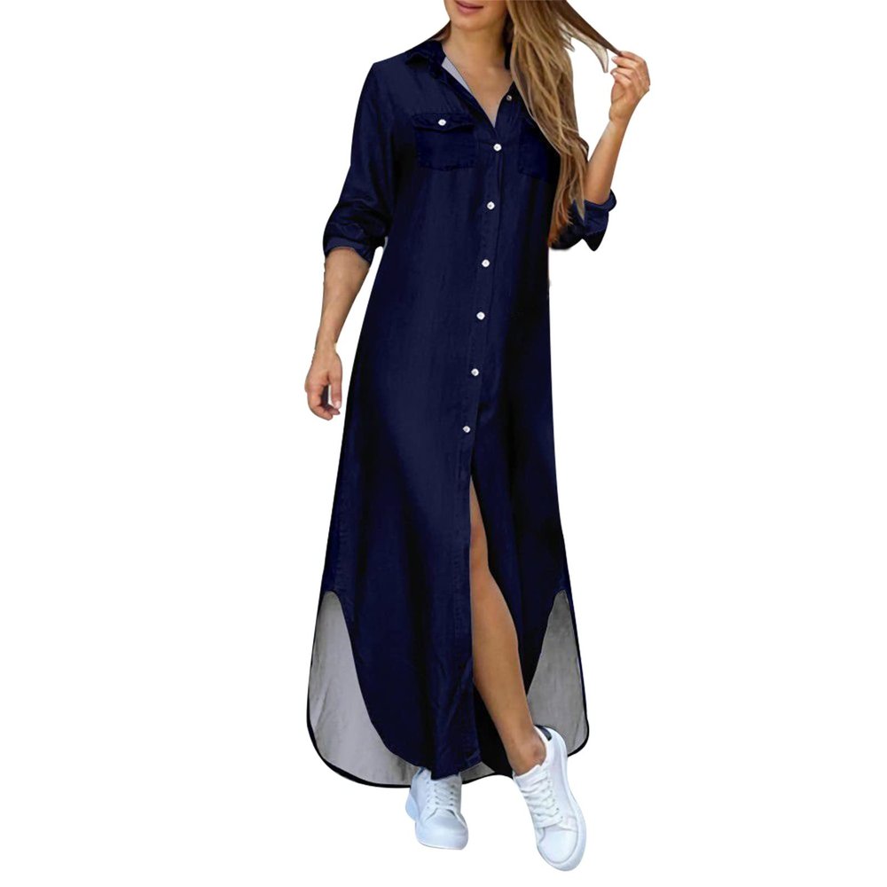 WILLBEST Floral Formal Dress for Women Rib-Knit Night Out Womens Dress Formal Wedding Guest Dresses for Women Blue and White Floral Office Stretch Swimsuit Cover up Swimsuit Coverups