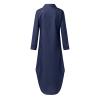 WILLBEST Floral Formal Dress for Women Rib-Knit Night Out Womens Dress Formal Wedding Guest Dresses for Women Blue and White Floral Office Stretch Swimsuit Cover up Swimsuit Coverups view 4