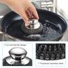 2Pcs Stainless Steel Wool Scrubber with Handle, 4 Replacement Steel Scrubber Wool Pads for Cleaning Dishes, Metal Scrubber Pot Scrubbers Can Clean Stoves, Barbecue Grills view 4
