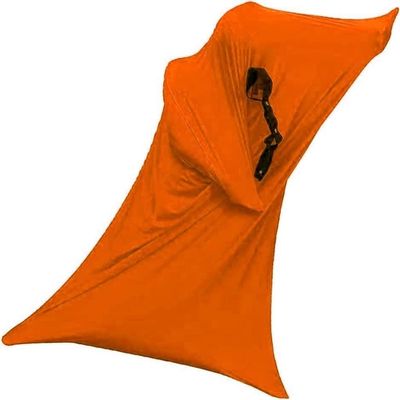 Sensory Body Sock for Adults, 65" X 29", Full Body Wrap, Stretchy Body Sox to Relieve Stress, for Adults with Autism, Anxiety(Orange,S)