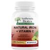 Authentic Biotics Iron & Vitamin C Supplement | 60 Vegan Capsules | Plant-Based Iron from Curry Leaves & Vitamin C from Amla | Supports Energy, Immunity & Reduces Tiredness | 2 Month Supply view 1