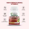 Authentic Biotics Iron & Vitamin C Supplement | 60 Vegan Capsules | Plant-Based Iron from Curry Leaves & Vitamin C from Amla | Supports Energy, Immunity & Reduces Tiredness | 2 Month Supply view 4
