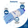 Mr Cleanie Chequered Strip Mop Replacement Head Refill for Household Cleaning Kitchen Bathroom (2) view 2
