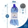 Mr Cleanie Chequered Strip Mop Replacement Head Refill for Household Cleaning Kitchen Bathroom (2) view 3
