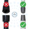 Mr Cleanie Chequered Strip Mop Replacement Head Refill for Household Cleaning Kitchen Bathroom (2) view 4