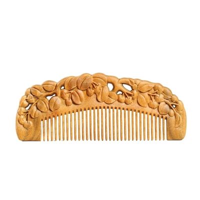 SFANIIX Barber Comb Solid Wood Fine Tooth Comb Home Massage Comb Shower Comb Wet Curling Hair Comb for Grooming Hair, Beards and Mustaches Travel Hair Comb