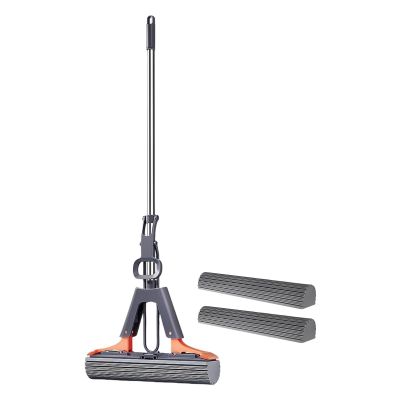Sponge Mop, PVA Sponge Squeeze Roller Mop For Cleaning Floors, With Squeeze , With 2 Sponge Head Refills, Home Cleaning Tools, For Cleaning Laminate, Tile, Hardwood Floor