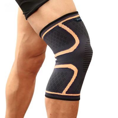2easz?. Compression Knee Protective Brace (1 Pcs) Anti-Slip Elastic Think Knee Sleeves Breathable Knee Brace for Sports, Running, Climbing, Hiking, Squat, Fitness, Daily Support (S - XL) (Beige, M)