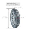 12inch Power Wheelchair Rear Wheels, Bearing: 17mm, Wheelchair Wheel Replacement, Solid Wheels, Aluminum Alloy Hub, Walker Wheels (1 Pair) view 3