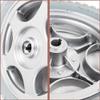 12inch Power Wheelchair Rear Wheels, Bearing: 17mm, Wheelchair Wheel Replacement, Solid Wheels, Aluminum Alloy Hub, Walker Wheels (1 Pair) view 4