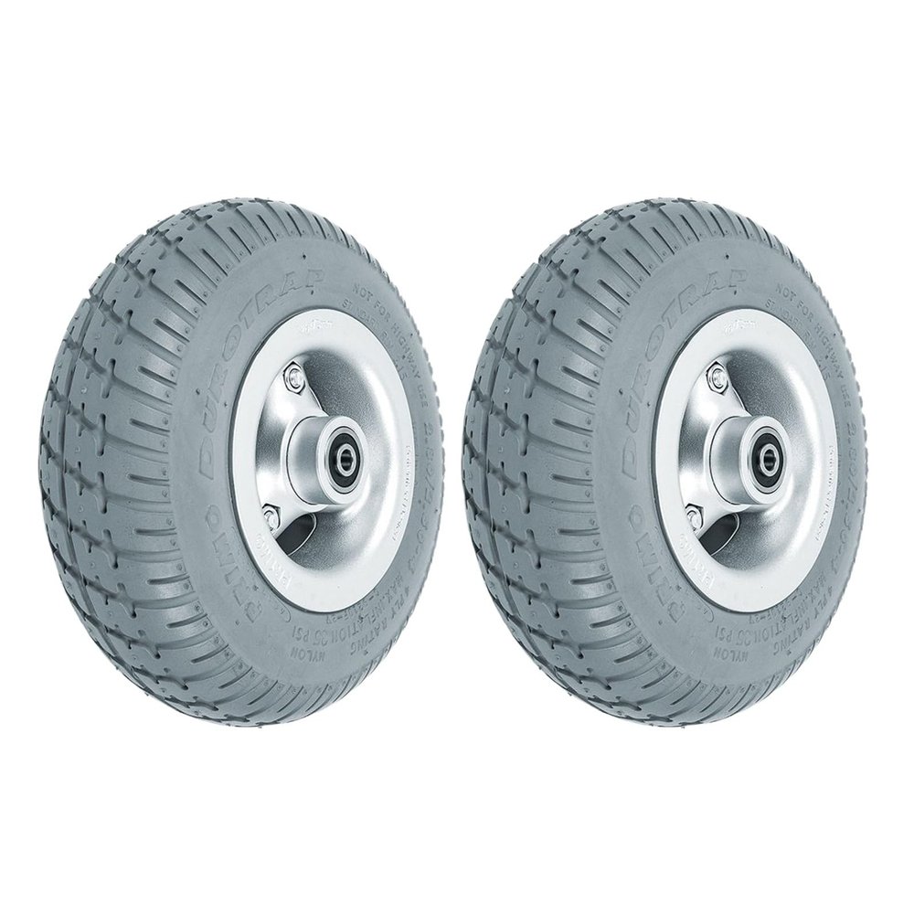 1 Pair 9inch Wheelchair Front Wheels Replacement, Solid Wheelchair Wheels, Bearing: 8mm (5/16"), Rubber Tires, Power Wheelchair Accessories