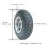 1 Pair 9inch Wheelchair Front Wheels Replacement, Solid Wheelchair Wheels, Bearing: 8mm (5/16"), Rubber Tires, Power Wheelchair Accessories view 3