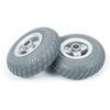 1 Pair 9inch Wheelchair Front Wheels Replacement, Solid Wheelchair Wheels, Bearing: 8mm (5/16"), Rubber Tires, Power Wheelchair Accessories view 4