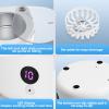 QCXWCJWD Ultrasonic Cleaner for Dentures, 45kHz Ultrasonic Retainer Cleaner with 4 Modes, Ultrasonic Cleaning Machine 150ml for Aligner Mouth Guard Watch Coins (White) view 2