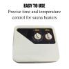 XDTKJDZ Electric Sauna Heater Stove, 10.5KW Stainless Steel Sauna Room Heater, with External Digital Controller, Timer and Adjustable Temp, for Sauna Room Spa Shower Bath view 4