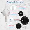 2Pcs Grab Rails for Bathroom, Suction Grab Bars for Shower with Indicator No Drilling, Load 150KG/330LBS, Hand Rails for Elderly with Suction Cup, for Elderly, Pregnant Women, Injuried, Children view 3