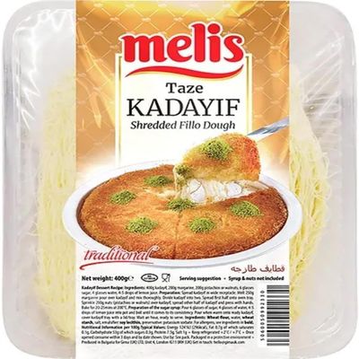 Melis Kadayif Kadaifi Pastry Threads Kataifi Kadayif Turkish style dessert Kataifi Dubai Chocolate 400 Gram By Pufai Grocery