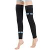 EVOPLECI Medical Thigh High Compression Stockings Footless for Women and Men (Pair), 15-20 mmHg with Silicone Dot Band, Comp Tights XXXXL BLACK view 1