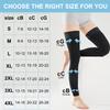 EVOPLECI Medical Thigh High Compression Stockings Footless for Women and Men (Pair), 15-20 mmHg with Silicone Dot Band, Comp Tights XXXXL BLACK view 4