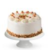 Patisserie Valerie Carrot Cake 6" (10 Portions)  Three Layer Carrot & Walnut Cake with Creamy Frosting, Walnut Coating & Chocolate Carrot Decorations  Classic Cake Delivery view 1
