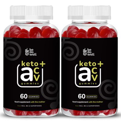 ACV Gummies Apple Cider Vinegar Gummies with Mother 1200mg- | Digestive Health, Energy, Immune and Metabolism Support | - with Vitamin C, B12, B6 & Beetroot & Pomegranate Vegan 60 Count (2)
