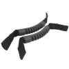 Universal and Adjustable Handle, 2pcs Black Polyester + Nylon Car Interior Rear Handle Passenger Safety Grip Handle for Any Round or Square Cushion or Non Cushion Rod view 1