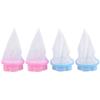 4Pcs Washing Machine Hair Filter Washing Mesh Bags, Cute Reusable Floating Laundry Lint Pet Hair Remover Filter Mesh Bag for Machine Blue and view 1