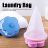 4Pcs Washing Machine Hair Filter Washing Mesh Bags, Cute Reusable Floating Laundry Lint Pet Hair Remover Filter Mesh Bag for Machine Blue and view 3