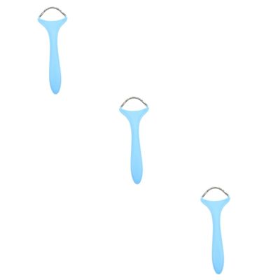 AUTSUPPL 3pcs Facial Hair Remover Tool Spring Epilator for Women Upper Lip Chin Forehead Manual Hair Removal Device Random Color