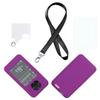 Silicone case for Dexcom G7 & G6 Receiver (Includes Lanyard + Lanyard Patch + Screen Protector) (Dpurple) view 1