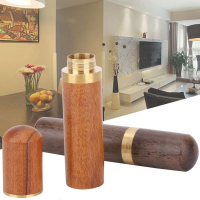 2 Pcs Household Hand Needle Box Ebony Rosewood Needle Storage Container Leather Tool Organizer Ebony Rosewood Sewing Storage Leather Tools (Ebony+Rosewood)