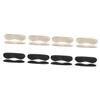Healeved 8pairs Self-Adhesive Heel Grips High Heel Back Pads for Non- Cushioning Blister and Foot Care Black Skin Color Options for Women and Girls view 1