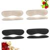 Healeved 8pairs Self-Adhesive Heel Grips High Heel Back Pads for Non- Cushioning Blister and Foot Care Black Skin Color Options for Women and Girls view 2